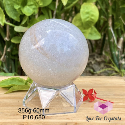 Trolleite Quartz Crystal Sphere (Brazil) Rare 356G 60Mm