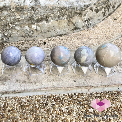 Trolleite Quartz Crystal Sphere (Brazil) Rare