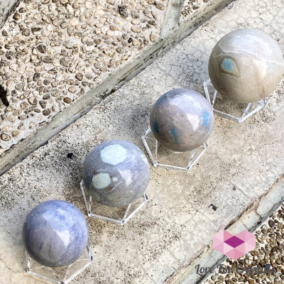 Trolleite Quartz Crystal Sphere (Brazil) Rare