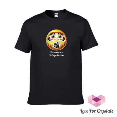 Wish Granting Daruma (Shirts of Fortune) by Fort M Treasures Black M