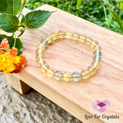 Yellow Fluorite Bracelet 7Mm (For Prosperity And Abundance) Bracelets