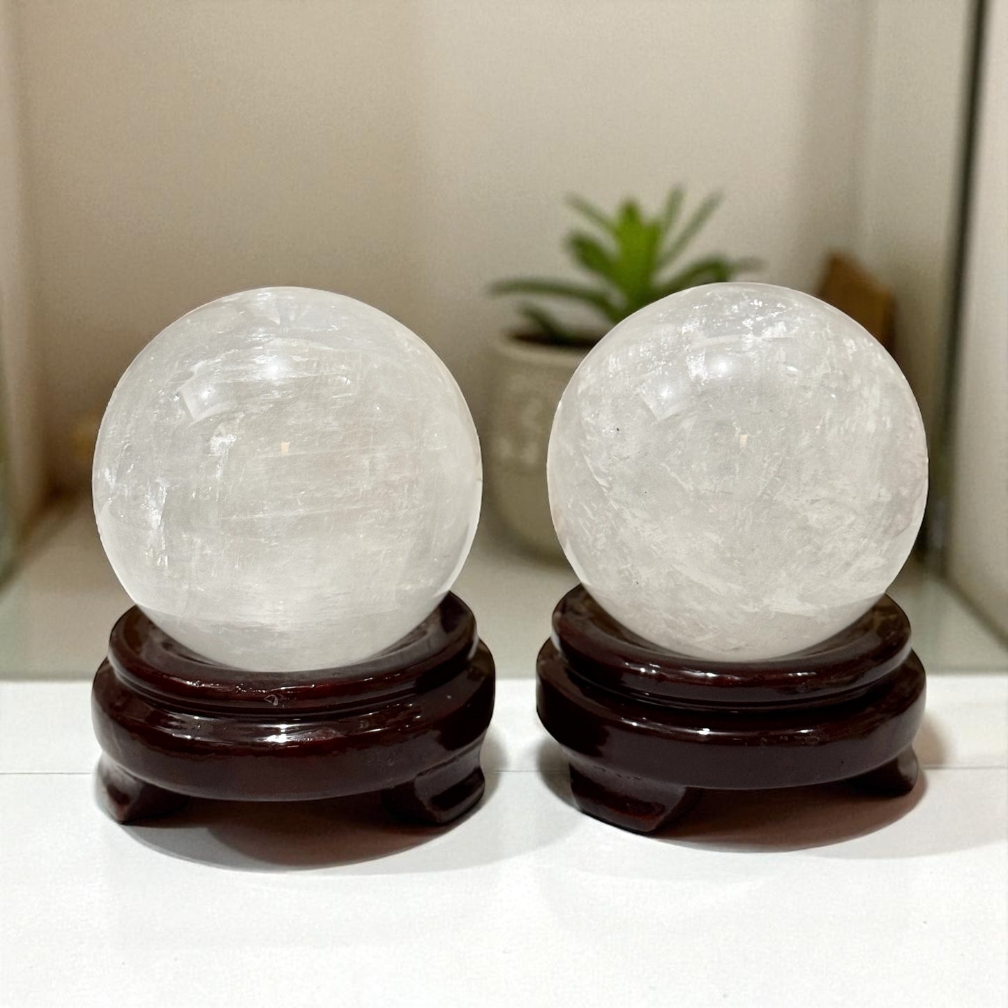 White Calcite Large Sphere (Pre-encoded and Activated)