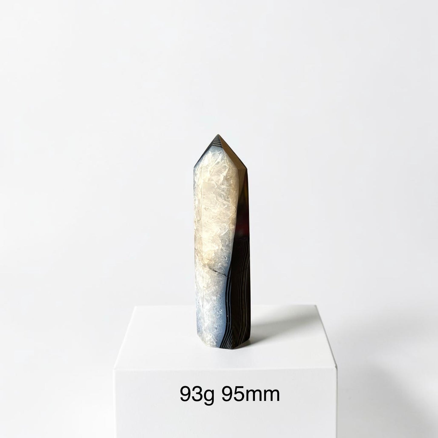 Banded Black Agate Mini Tower (Brazil)