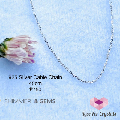 925 Silver Chain Silver Cable Chain Necklace