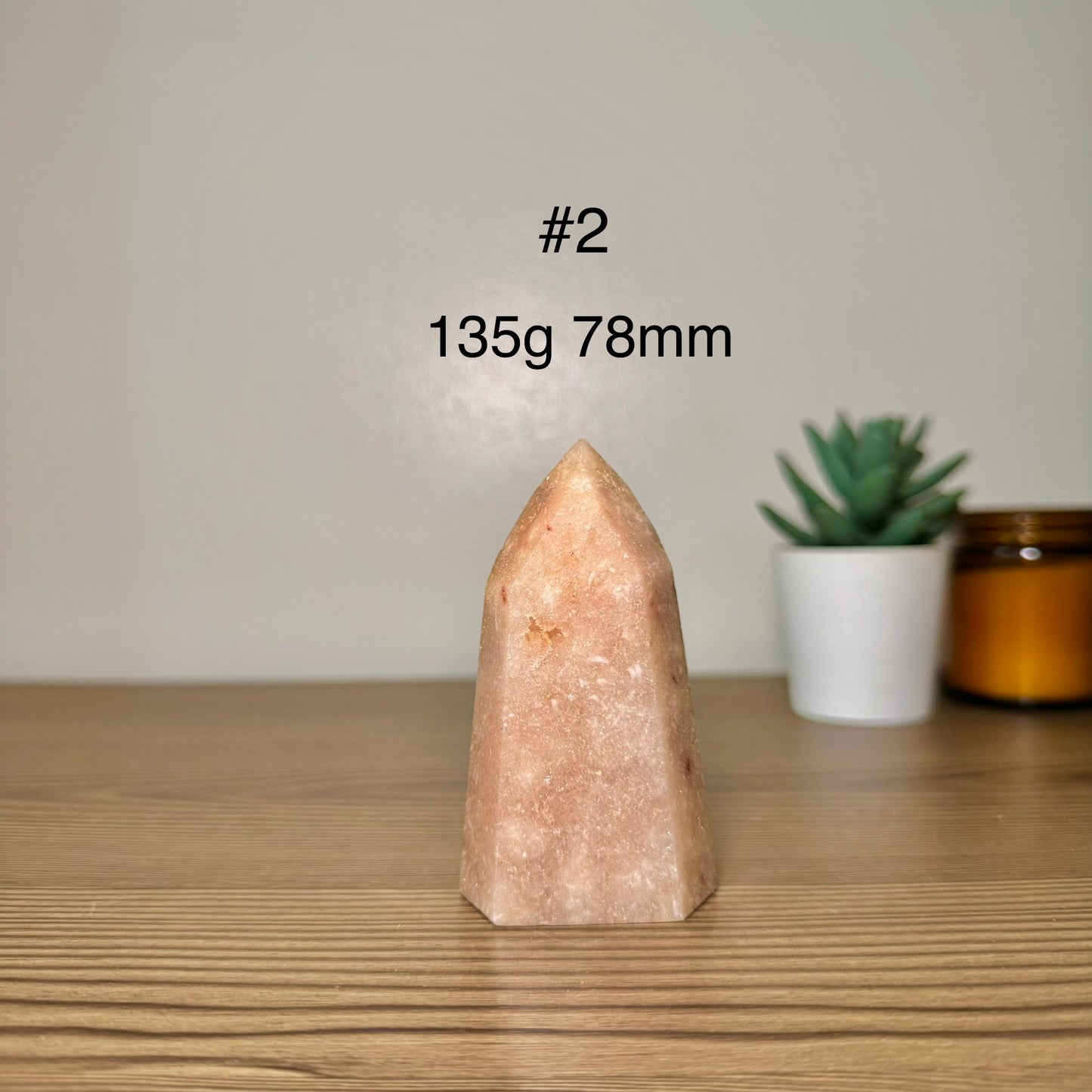 Pink Amethyst Tower Point (Brazil)