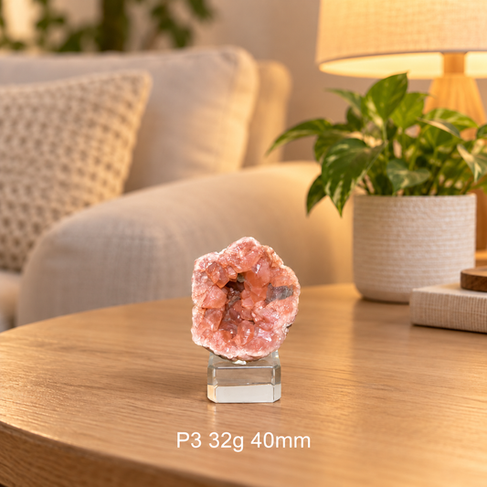Pink Amethyst Geode Druse AAA Grade (Brazil) - RARE