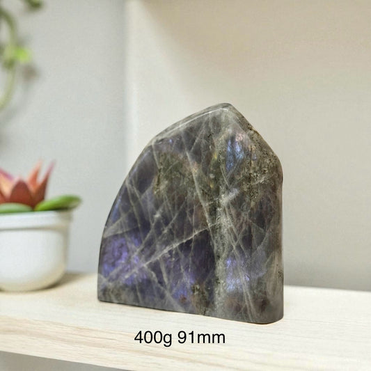 Labradorite Slab (Aura Renewal) with Blue Flashes Pre-Coded & Activated