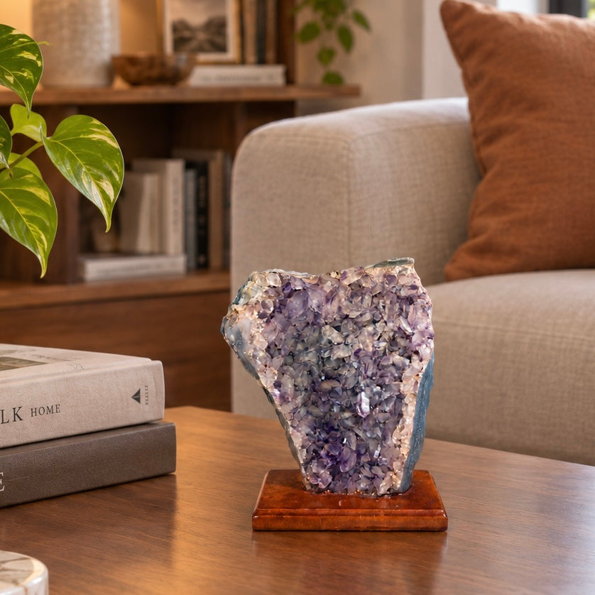Amethyst Wall Cluster Geode - Brazil (Success Anchor)