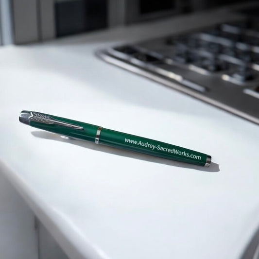 Audrey’s Lucky Pen (Encoded & Attuned) Black Ink Roller Ball