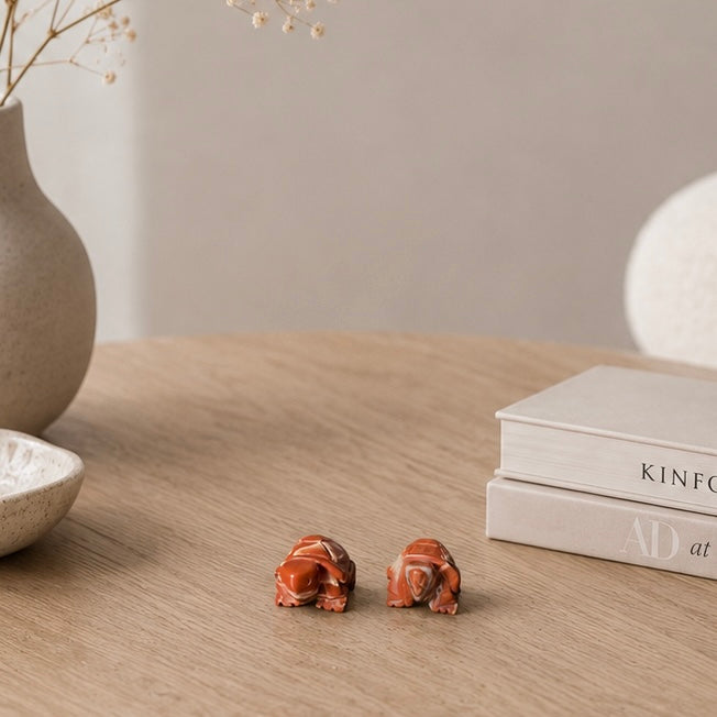 Red Jasper Lucky Turtle