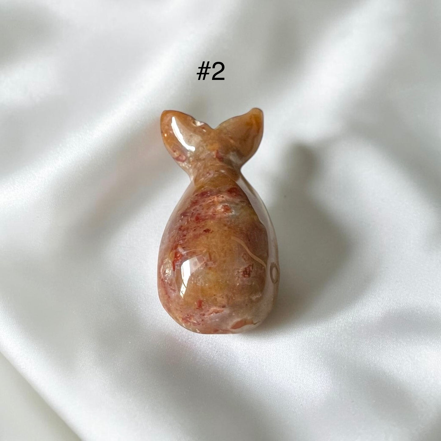 Ocean Jasper 50mm Hand Carved Whale
