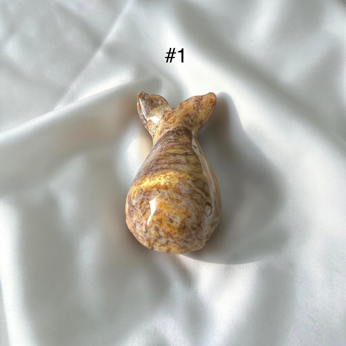 Ocean Jasper 50mm Hand Carved Whale