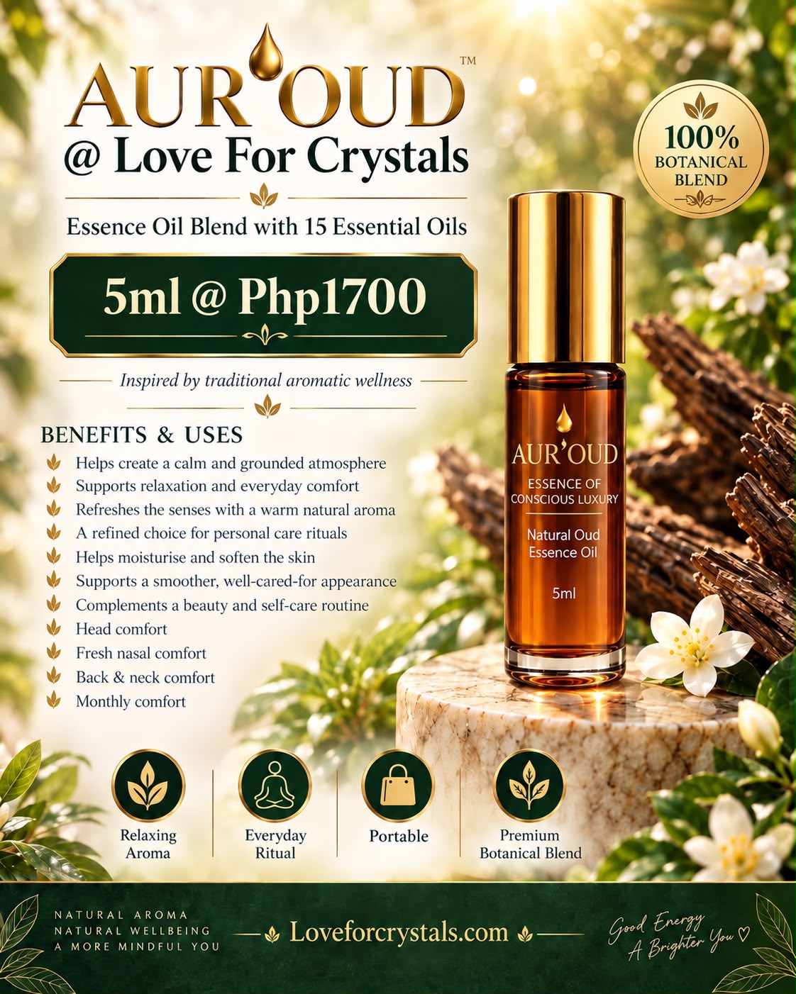 Agarwood Essence Oil Blend by Aur'OUD