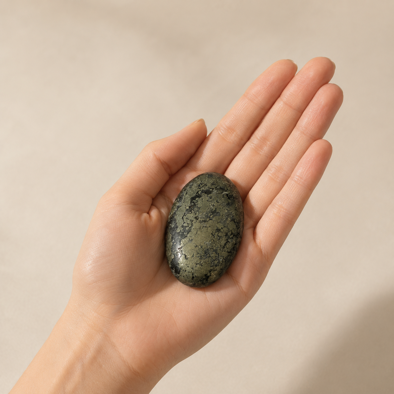 Pyrite Palm Stone (Peru)