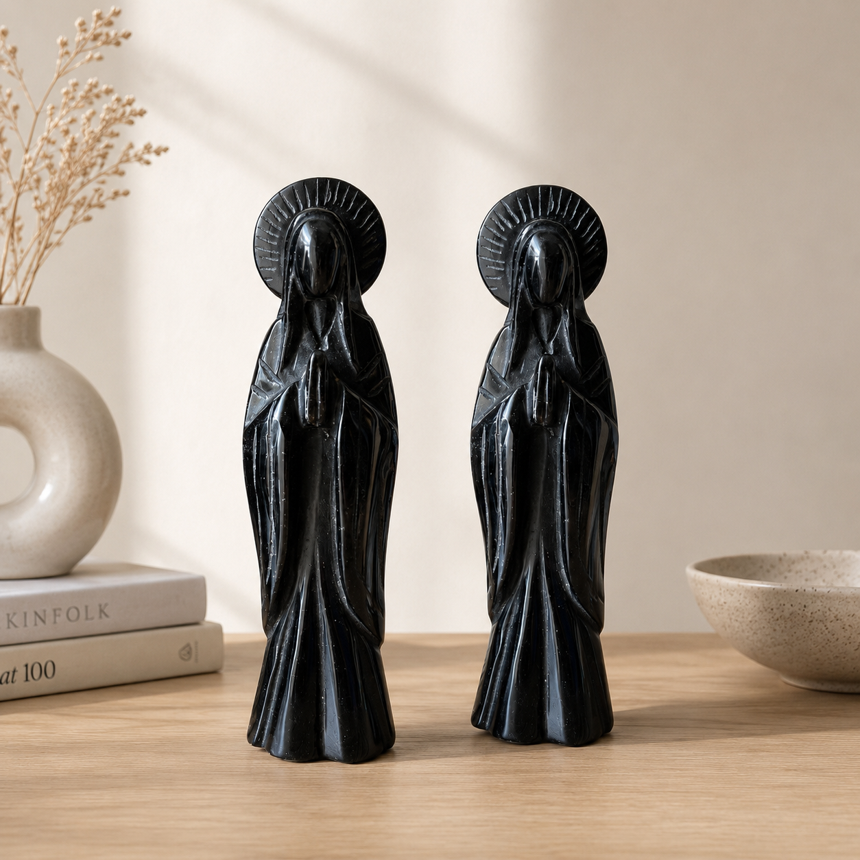 Black Obsidian Mama Mary