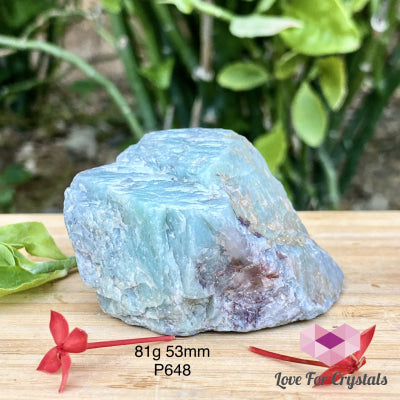 Amazonite With Iron & Feldspar (Brazil) 81G 53Mm Raw