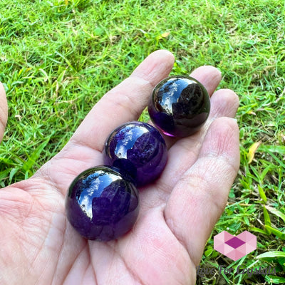 Amethyst Mini Spheres/ Balls 20Mm Sphere