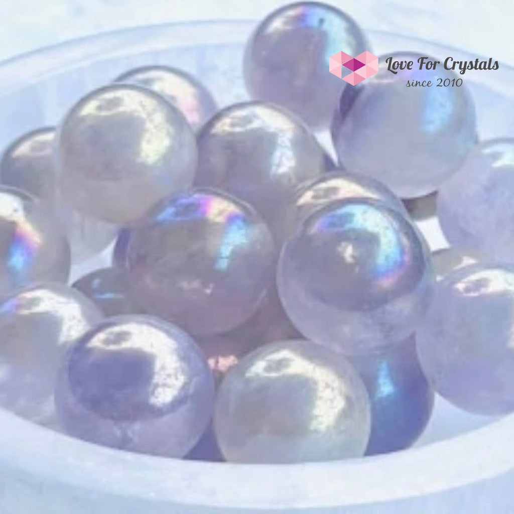 Angel Aura Amethyst Mini Spheres 12Mm Sphere