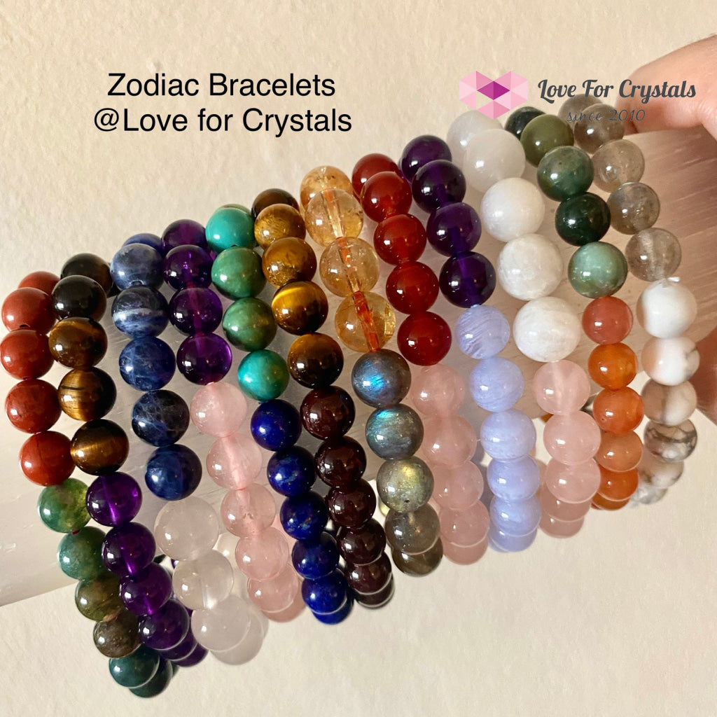 Aquarius Zodiac Remedy Bracelet (Blue Lace Agate& Amethyst) Enhancement Series