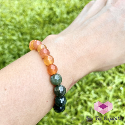 Vitality And Motivation Bracelet (Fire Agate & Bloodstone) Enhancement Series 5.5 (Small)