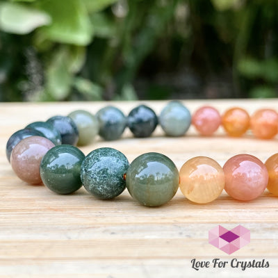 Vitality And Motivation Bracelet (Fire Agate & Bloodstone) Enhancement Series 7 (Extra Large)