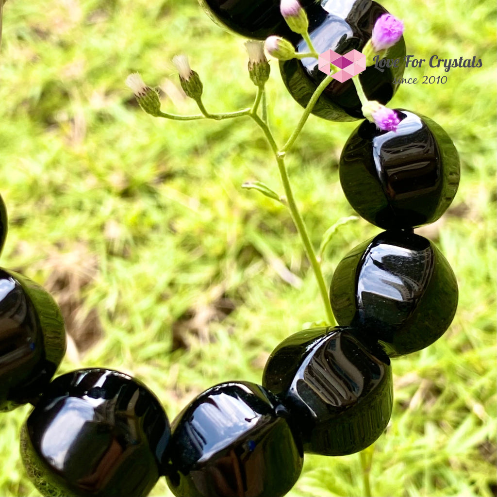 Black Onyx 10Mm Faceted Bracelet