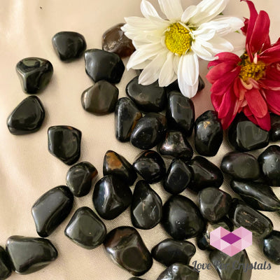 Black Onyx Tumbled Stones (Brazil)