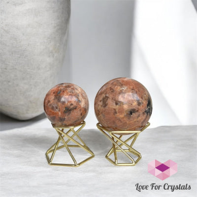 Black Tourmaline in Feldspar Sphere