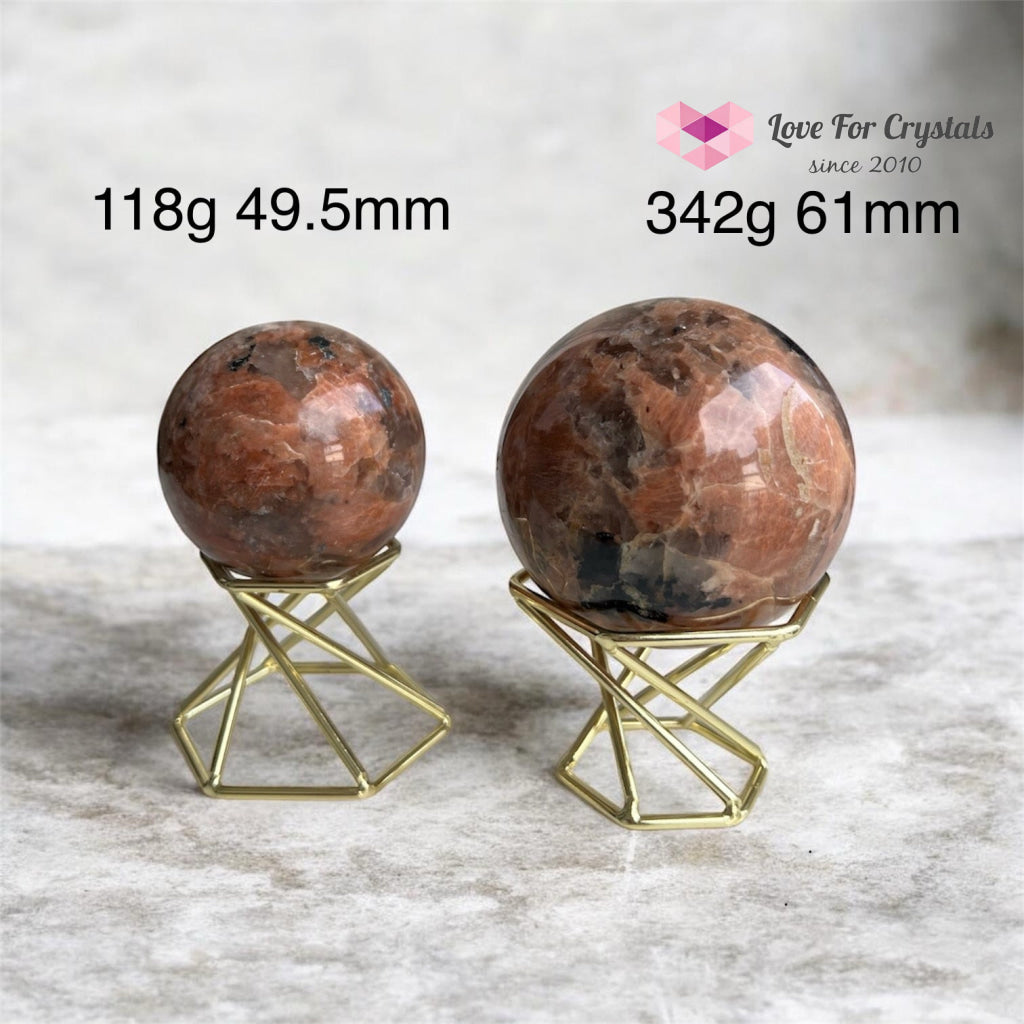 Black Tourmaline in Feldspar Sphere