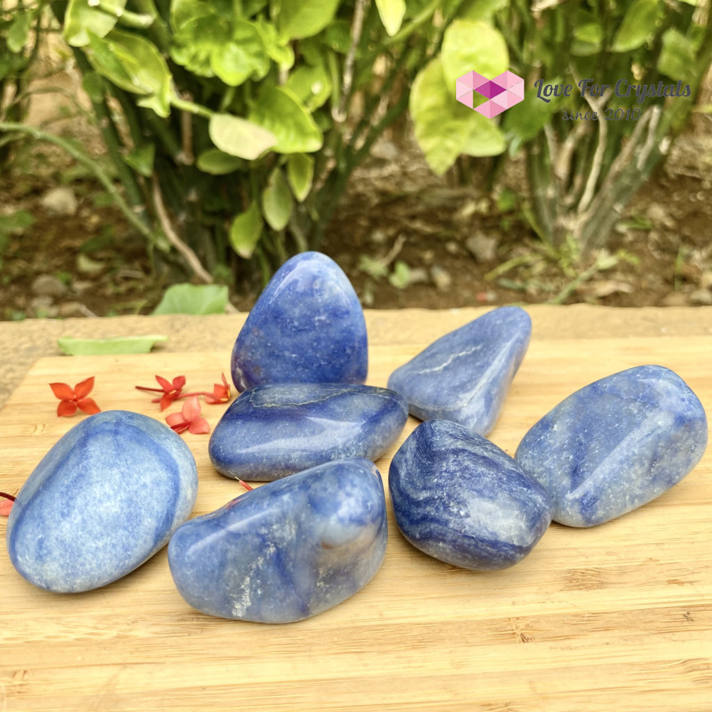 Blue Aventurine Tumbled Quartz Crystal (Brazil)