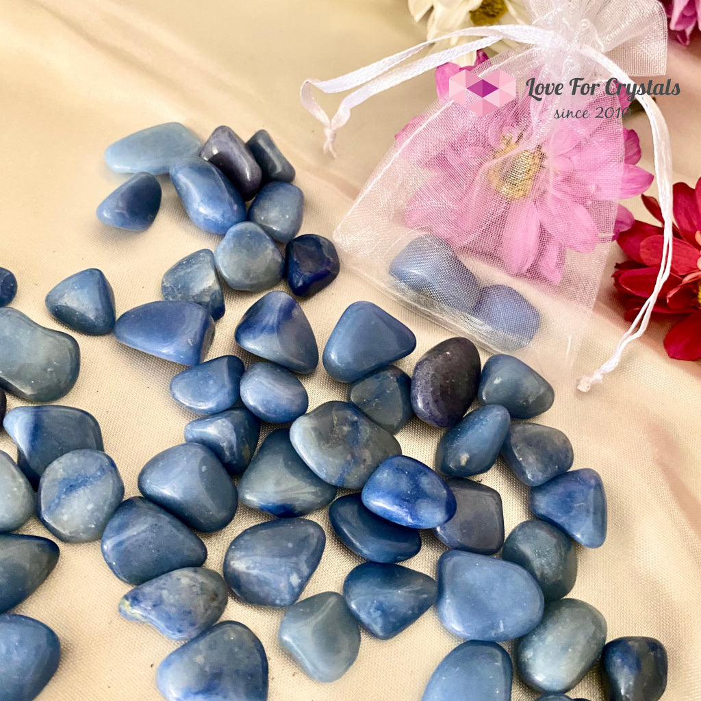 Blue Aventurine Tumbled Quartz Crystal (Brazil)