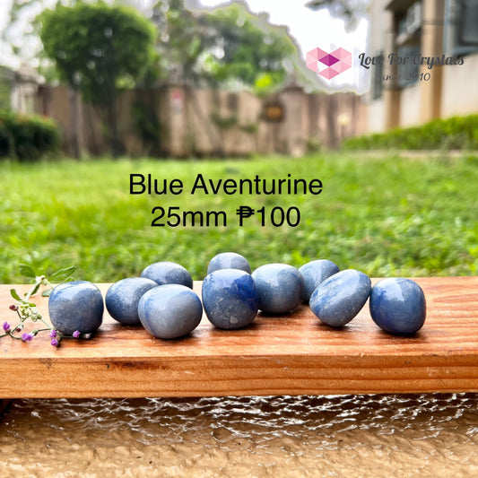 Blue Aventurine Tumbled Quartz Crystal (Brazil)