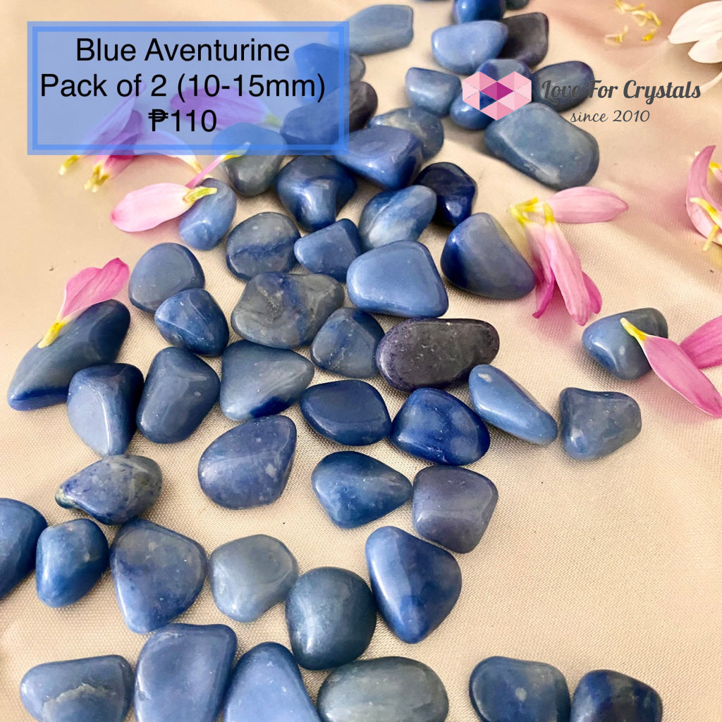 Blue Aventurine Tumbled Quartz Crystal (Brazil)
