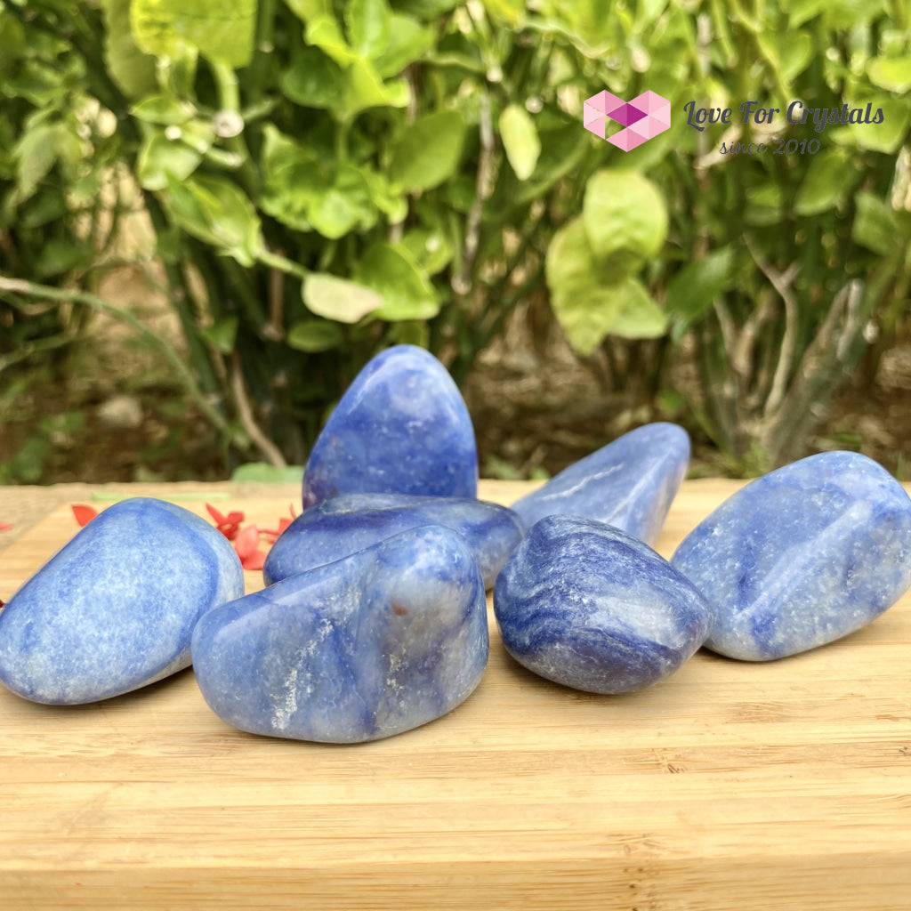 Blue Aventurine Tumbled Quartz Crystal (Brazil)