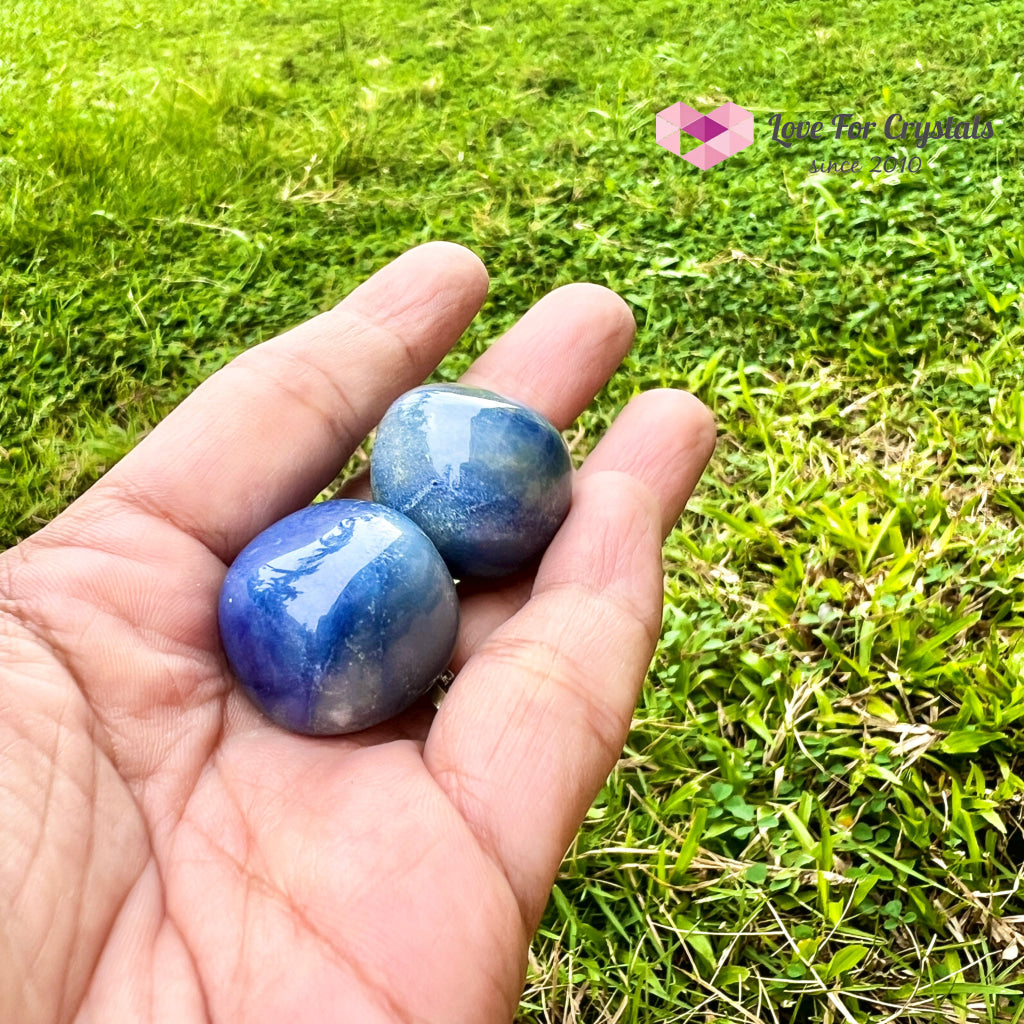 Blue Aventurine Tumbled Quartz Crystal (Brazil)