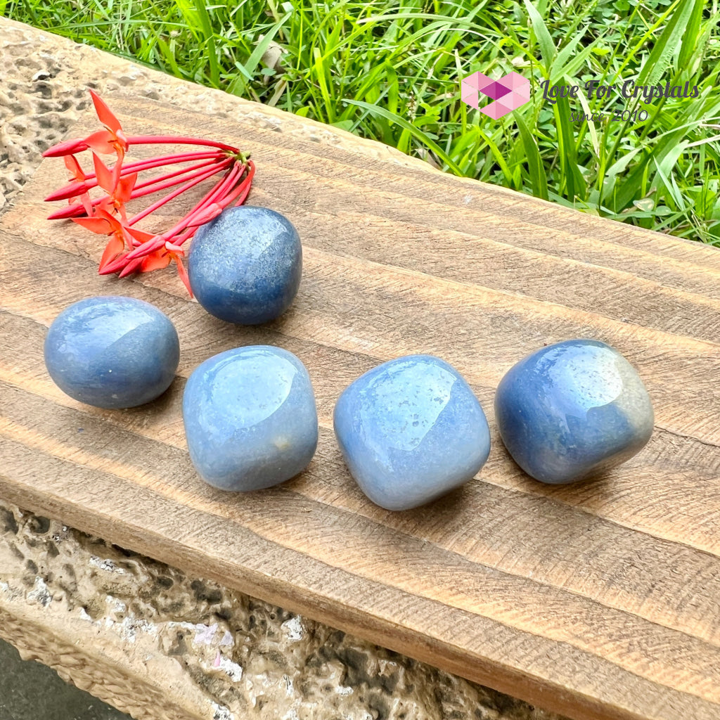 Blue Aventurine Tumbled Quartz Crystal (Brazil)