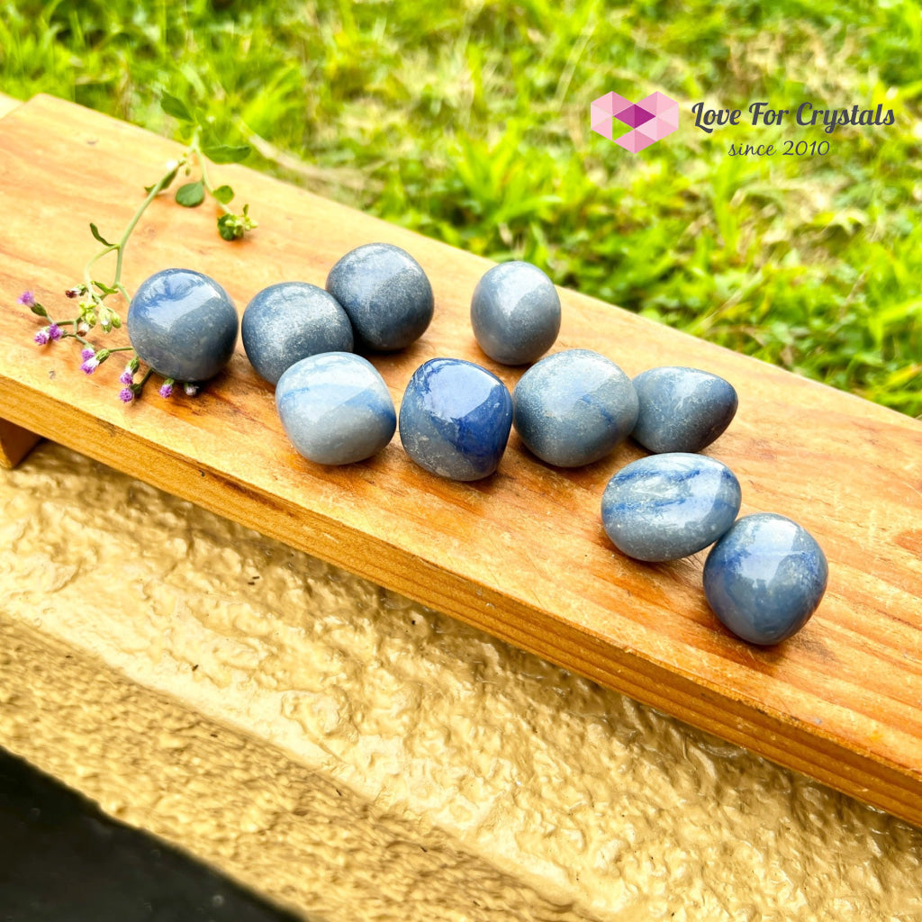 Blue Aventurine Tumbled Quartz Crystal (Brazil)