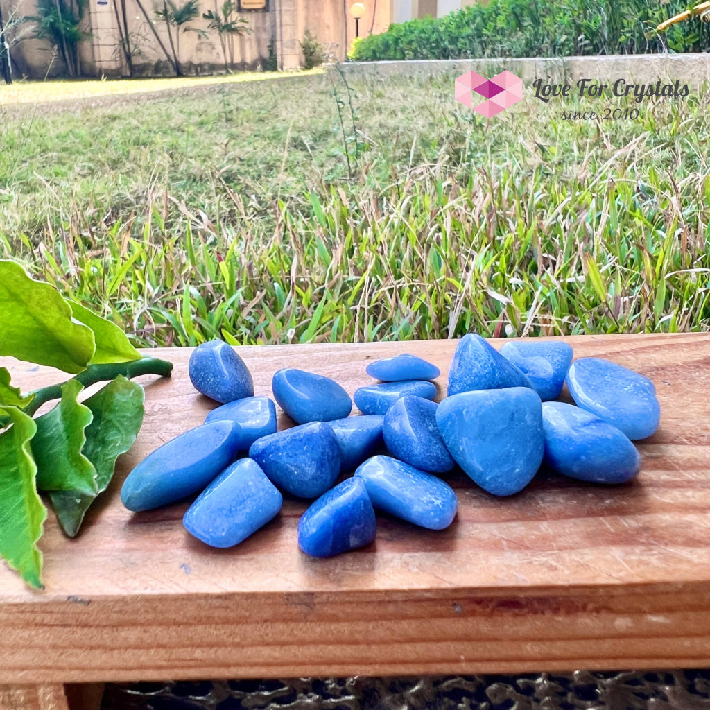 Blue Aventurine Tumbled Quartz Crystal (Brazil)