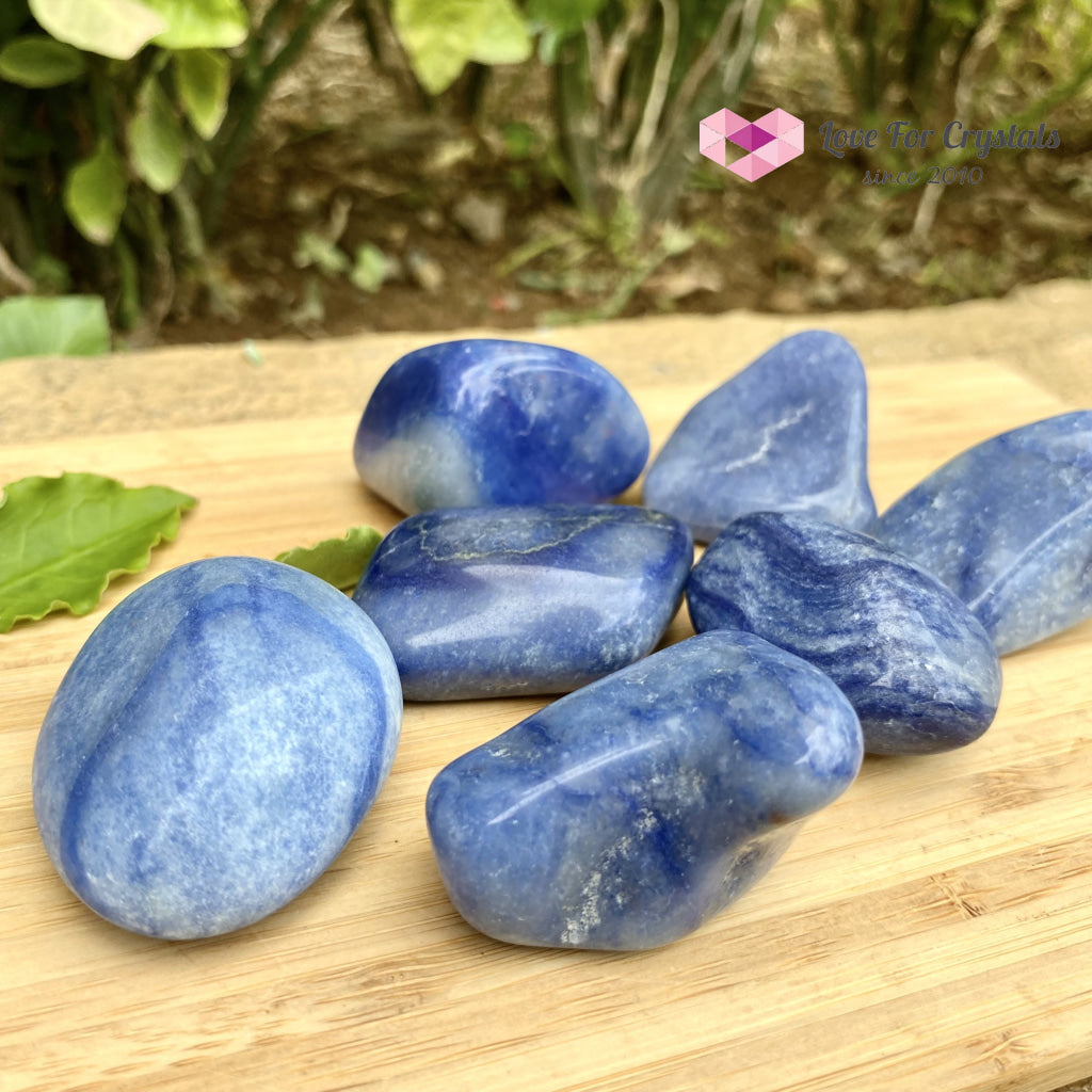 Blue Aventurine Tumbled Quartz Crystal (Brazil)