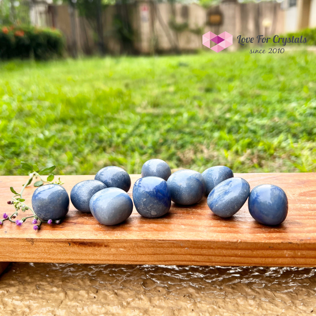 Blue Aventurine Tumbled Quartz Crystal (Brazil)