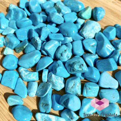Blue Howlite (Dyed) Chips In A Pouch 100G Tumbled