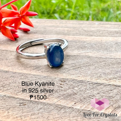 Blue Kyanite In 925 Silver (Adjustable)- Shimmer&Gems