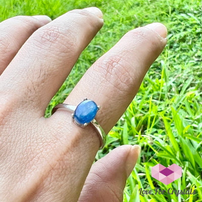 Blue Kyanite In 925 Silver (Adjustable)- Shimmer&Gems Adjustable Size