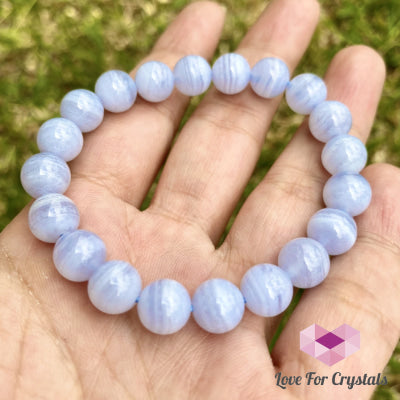 Blue Lace Agate 8Mm (Peace And Calm) Bracelet