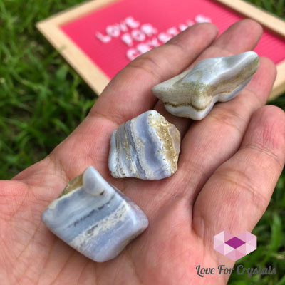 Blue Lace Agate Tumbed (South Africa) Tumbled