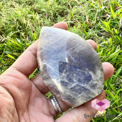 Blue Moonstone Flame (Madagascar) Polished Stones