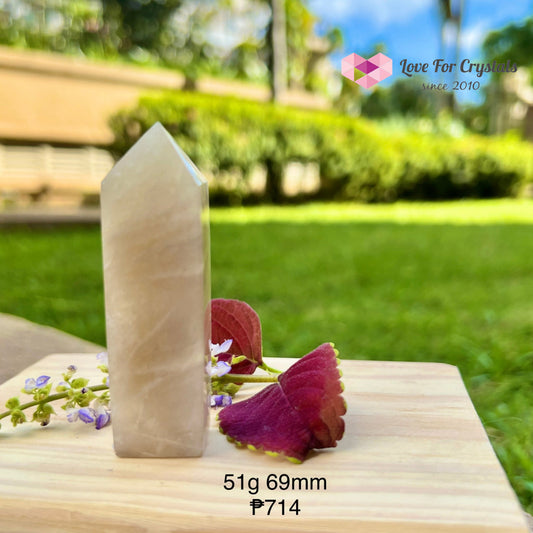 Blue Moonstone Obelisk Tower 51G 69Mm Crystal Points