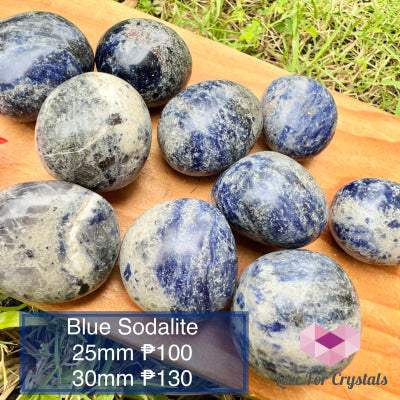 Blue Sodalite Pebbles Tumbled