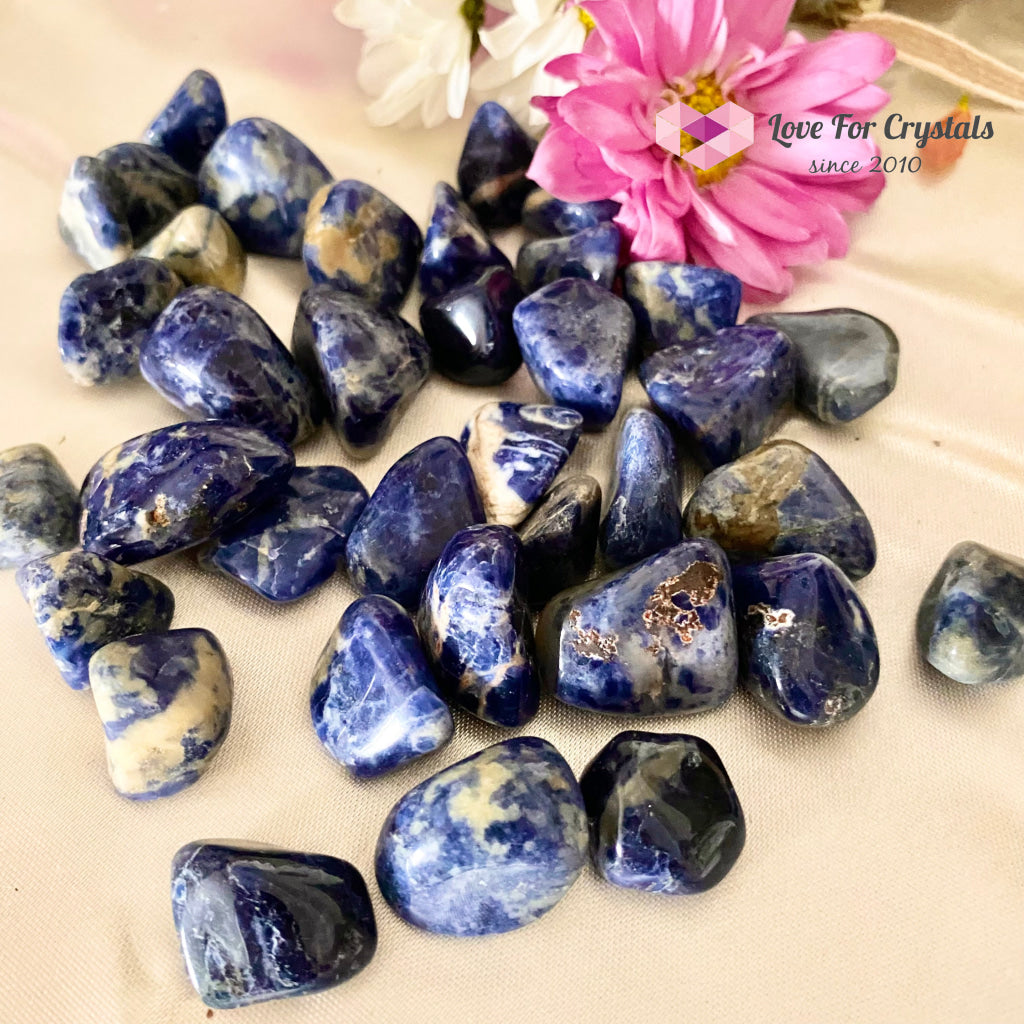 Blue Sodalite Tumbled Stones (Brazil)