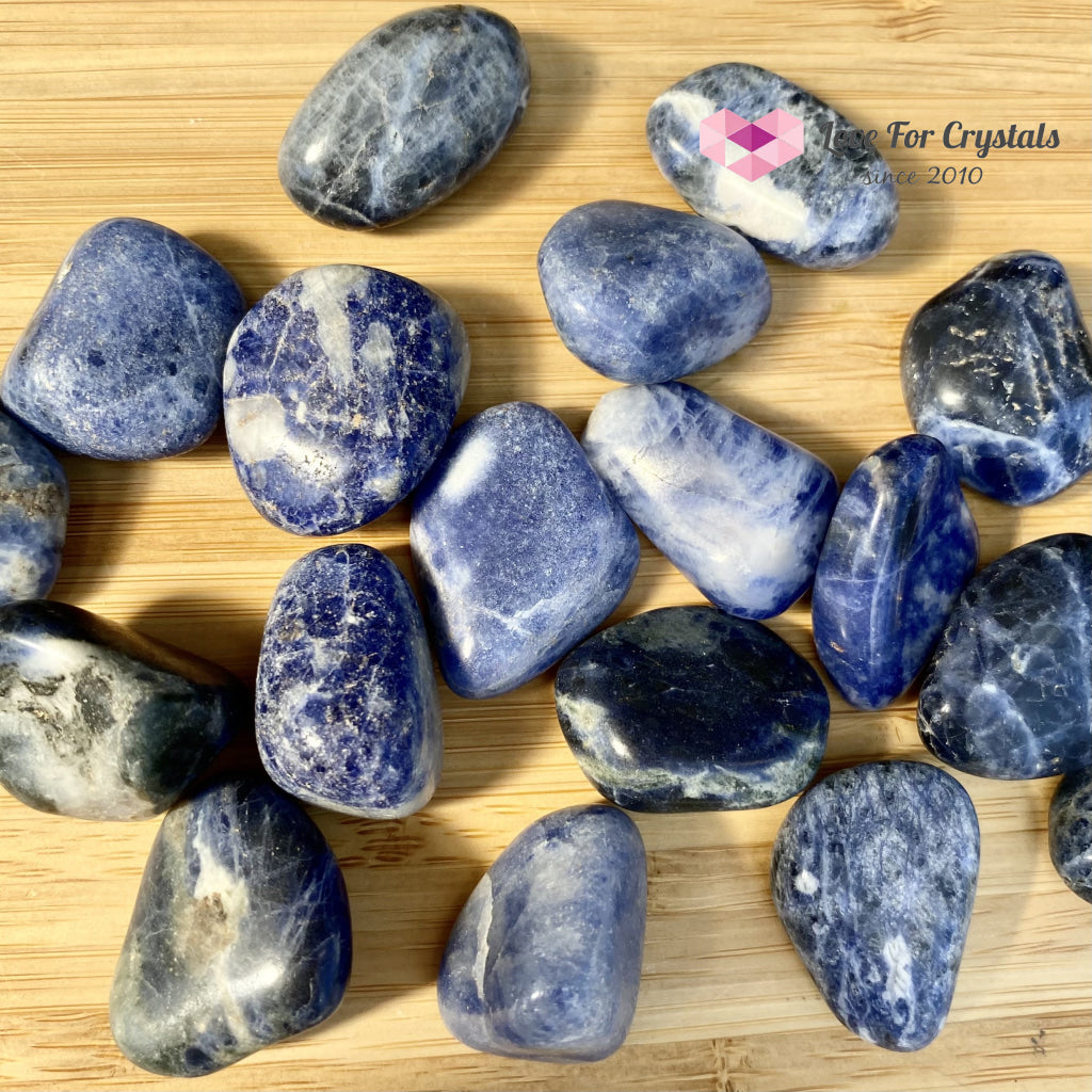 Blue Sodalite Tumbled Stones (Brazil)